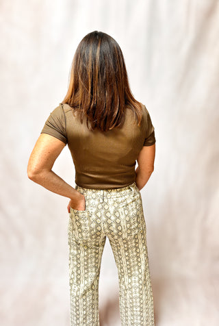 The Dakota Pants – Snake Print