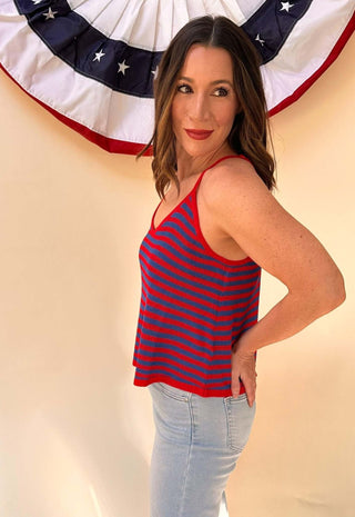 Striped Flare Cami - Dear GigiS