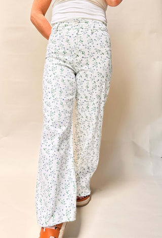 Floral Print Stretch Pants - Dear GigiS