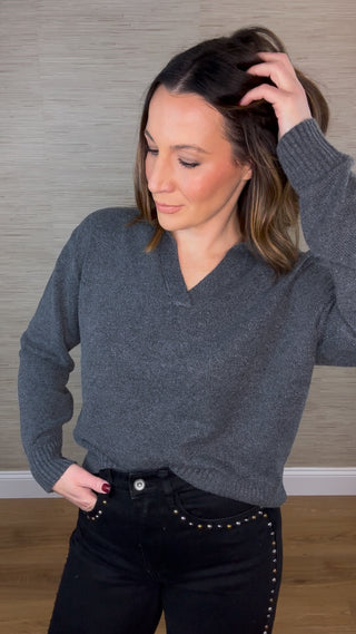 V Neck Basic Sweater