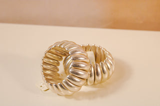 Dome Shaped CCB Stretch Bracelet