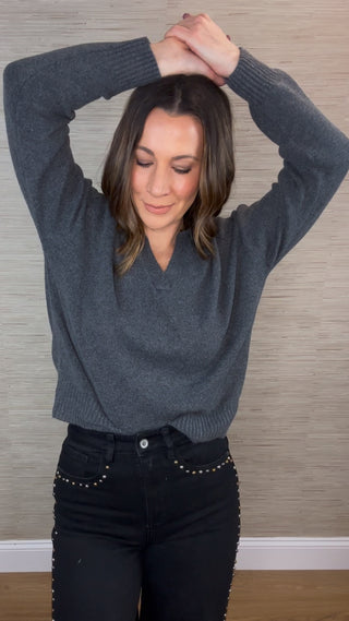 V Neck Basic Sweater