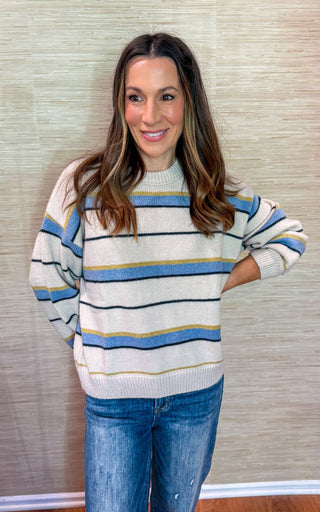 Ellis Striped Sweater - Dear GigiS