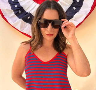 Devon Sunglasses Matte Brown - Dear Gigi