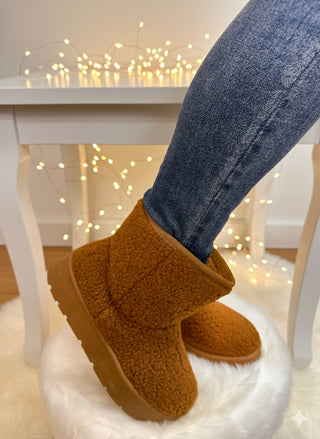 Platform Camel Boots
