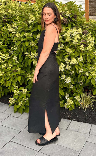 The Sienna Linen Dress - Dear GigiBlackS