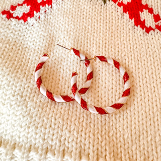 Candy Cane Hoops