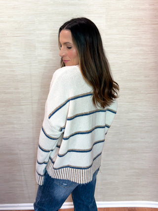 The Blue Ridge Stripe Sweater - Dear GigiS