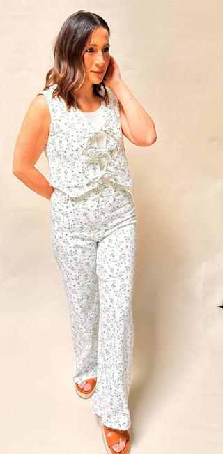 Floral Print Stretch Pants - Dear GigiS