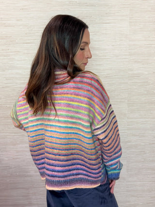 The Sunset Stripe Cardigan - Dear GigiS
