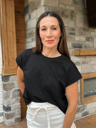 The Everyday Luxe Tee – Black