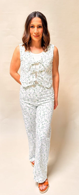 Floral Print Stretch Pants - Dear GigiS