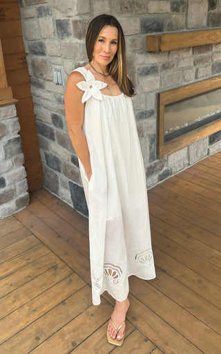 Magnolia Bloom Maxi Dress