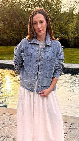 Drew Denim Jacket Top - Dear GigidenimSmall