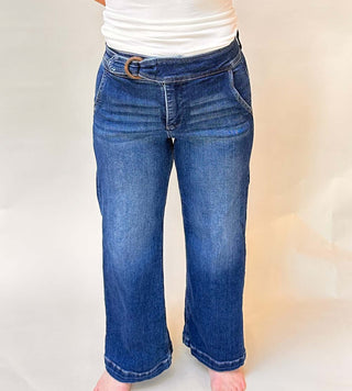 Belt Cropped Jeans - Dear Gigi0