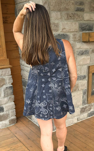 Indigo Bandana Denim Set - Dear GigiS