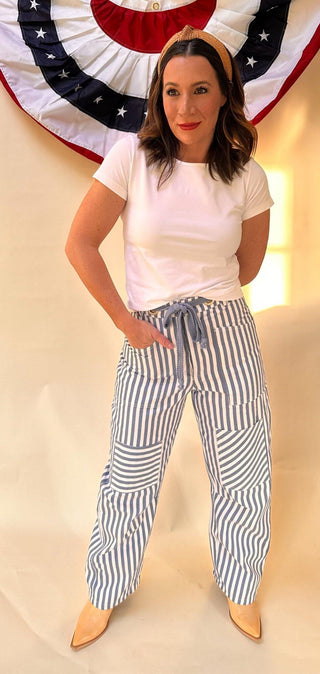 Roxy Railroad Striped Pants - Dear GigiS