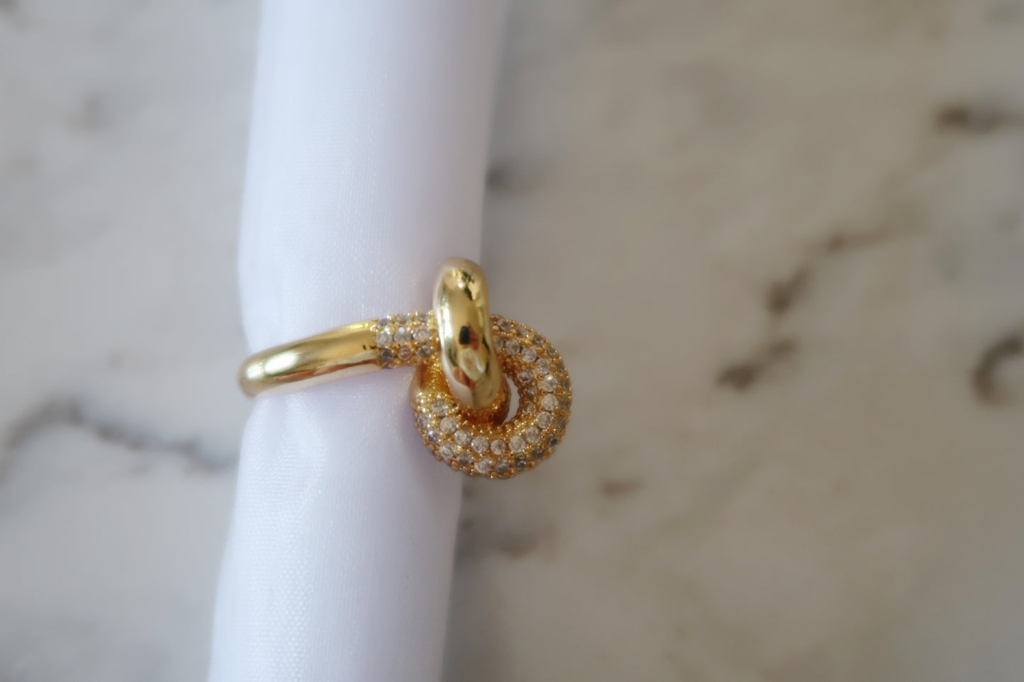 CZ Knot Ring