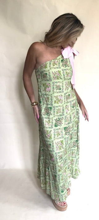 Emmie Floral One Shoulder Maxi Dress - Dear GigiS