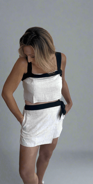 Paloma Linen Skort Set - Dear GigiS