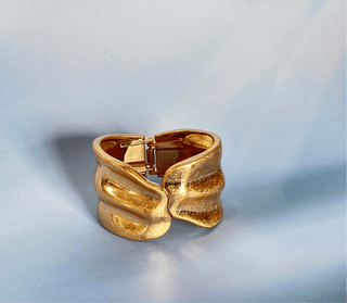 Jenna Textured Bangle Bracelet - Dear GigiSilver