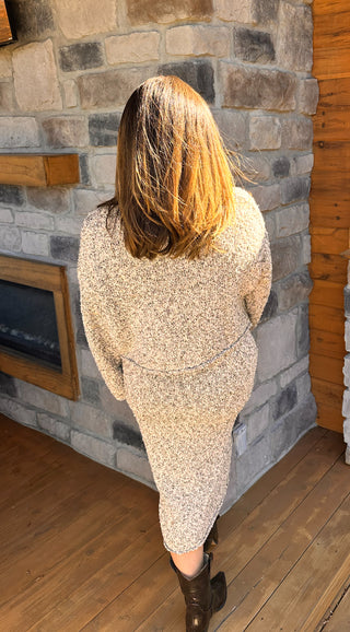 Boucle Sweater Skirt Set