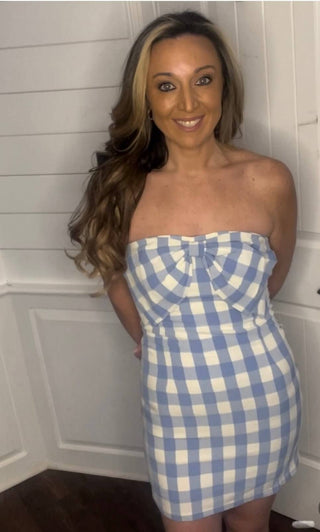 Strapless bow dress - Dear GigiS