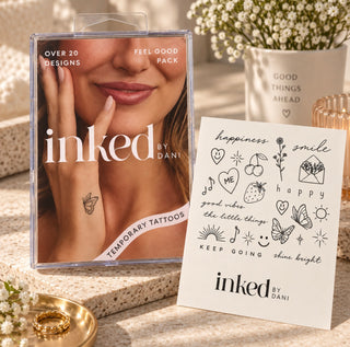Good Vibes Feel Good Temporary Tattoo Pack