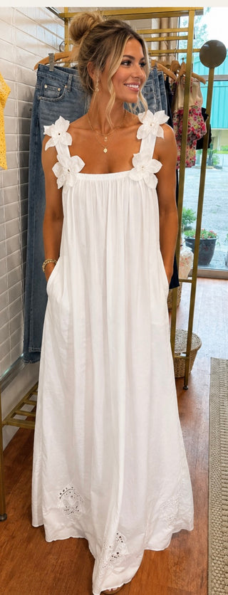 Magnolia Bloom Maxi Dress