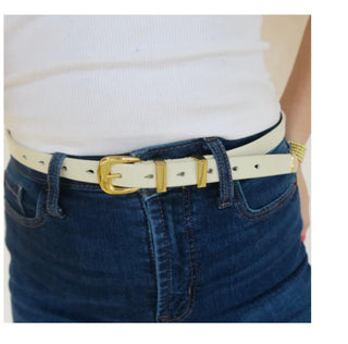 Sleek and Chic Belt Ivory - Dear Gigi