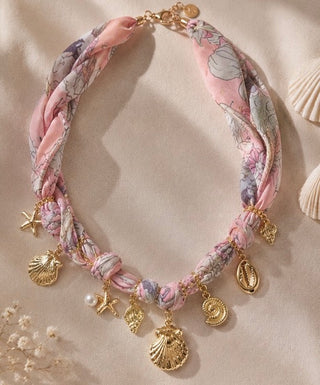 Blush Coast Scarf Necklace