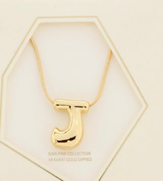 Bold Initials Pendant Necklace