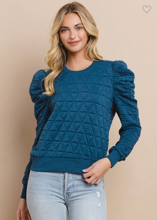 Quilted Pullover and Skort Set