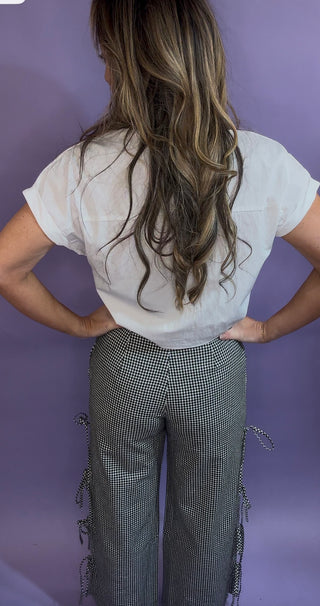 Gingham Bow Pants