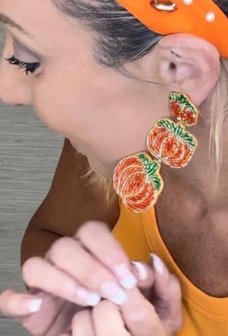 Pumpkin Earrings