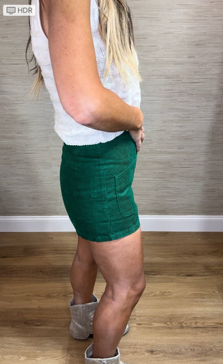 Green Courdoury Shorts