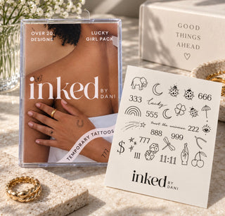 Lucky Girl Temporary Tattoo Pack