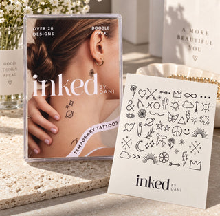 Tiny Doodles Temporary Tattoo Pack