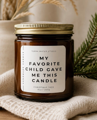 Favorite Child Candle – Christmas Tree (9 oz)