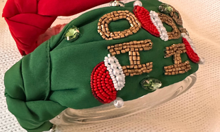 Green Holiday Ho Ho Headband