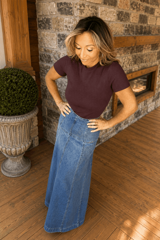 Juliet Top – Burgundy - Dear GigiXSBurgundy