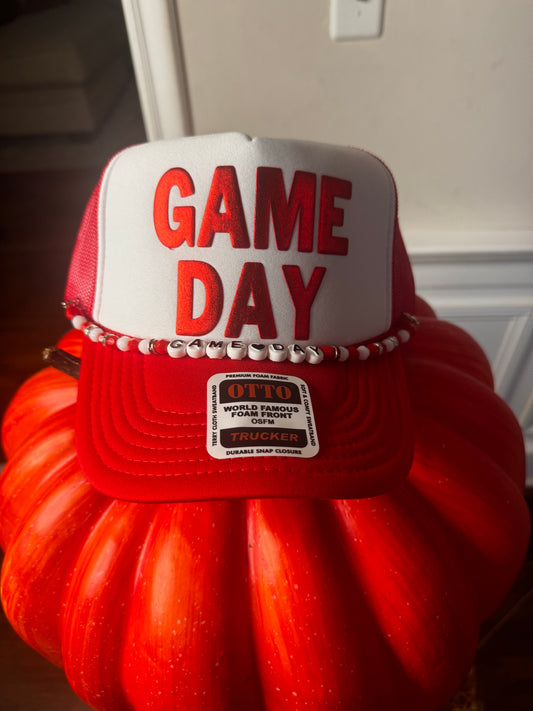 Game Day Trucker Hat with Hat Jewel