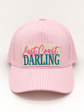 East Coast Darling Pink Seersucker Hat
