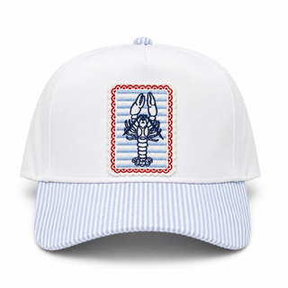 Seaside Lobster Seersucker Hat