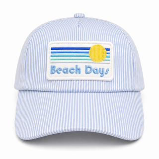 Beach Days Seersucker Hat