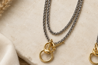 Equestrian Link Layered Necklace