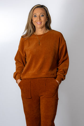 Relaxed Ribbed Corduroy Set