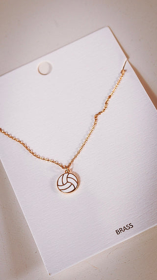 Volleyball Pendant Necklace